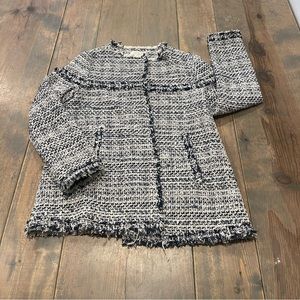 SOLD ✅ Zara Girls Soft Collection Long Sleeve Side Pockets Lined Blazer Coat